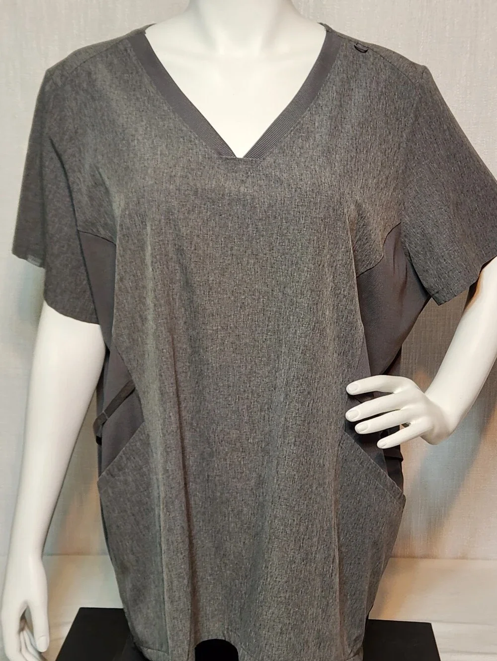 Hanes Gray Scrubs Top 3XL - Picture 1 of 6